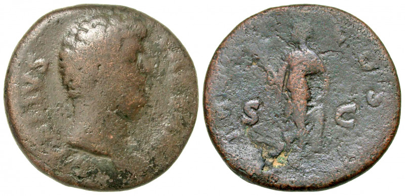 Aelius. Caesar, A.D. 136-138. AE as (26.7 mm, 8.86 g, 7 h). Rome mint, struck A....