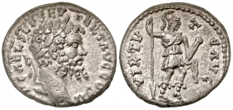 Septimius Severus. A.D. 193-211. AR denarius (17.4 mm, 2.51 g, 1 h). Emesa mint,...