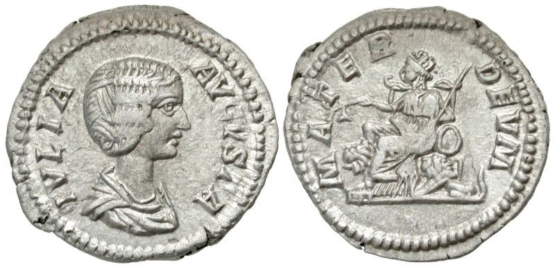 Julia Domna. Augusta, A.D. 193-217. AR denarius (19.9 mm, 2.99 g, 7 h). Rome min...