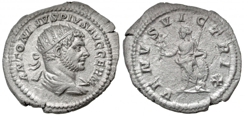 Caracalla. A.D. 198-217. AR antoninianus (24.9 mm, 3.13 g, 1 h). Rome mint, stru...