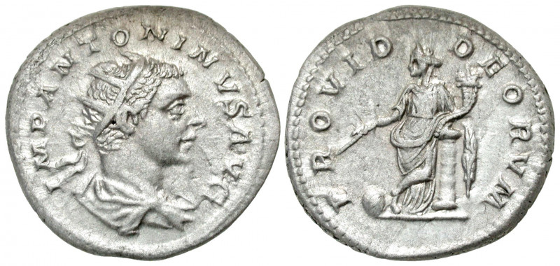 Elagabalus. A.D. 218-222. AR antoninianus (22.7 mm, 5.14 g, 7 h). Rome mint, str...
