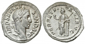Severus Alexander. A.D. 222-235. AR denarius (20.1 mm, 3.31 g, 1 h). Rome mint, struck A.D. 228. IMP SEV ALEXAND AVG, laureate head of Severus Alexand...