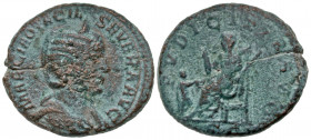 Otacilia Severa. Augusta, A.D. 244-249. AE as (25.3 mm, 8.85 g, 1 h). Rome mint, struck A.D. 247. MARCIA OTACIL SEVERA AVG, draped bust of Otacilia Se...