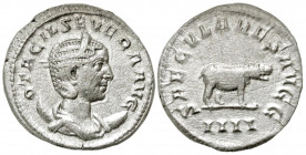 Otacilia Severa. Augusta, A.D. 244-249. AR antoninianus (22.5 mm, 4.48 g, 7 h). Rome mint, struck A.D. 248-249. OTACIL SEVERA AVG, draped bust of Otac...
