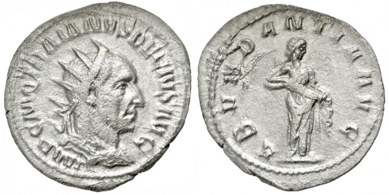 Trajan Decius. A.D. 249-251. AR antoninianus (23.0 mm, 2.86 g, 1 h). Rome mint, ...