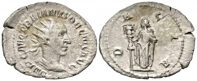 Trajan Decius. A.D. 249-251. AR antoninianus (25.5 mm, 2.42 g, 12 h). Rome mint,...