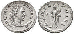 Trajan Decius. A.D. 249-251. AR antoninianus (22.1 mm, 3.42 g, 1 h). Rome mint, struck A.D. 251. IMP C M Q TRAIANVS DECIVS AVG, radiate, draped and cu...
