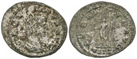 Gallienus. A.D. 253-268. AR antoninianus (23.0 mm, 3.54 g, 6 h). Rome mint, struck A.D. 261-263. GALLIENVS AVG, radiate, draped and cuirassed bust of ...