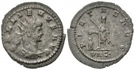 Gallienus. A.D. 253-268. BI antoninianus (22.5 mm, 3.03 g, 11 h). Antioch mint, struck A.D. 266-268. GALLIENVS AVG, radiate, draped, and cuirassed bus...