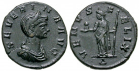 Severina. Augusta, A.D. 270-275. AE denarius (17.8 mm, 2.43 g, 12 h). Rome mint, struck A.D. 275. SEVERINA AVG, diademed and draped bust of Severina r...