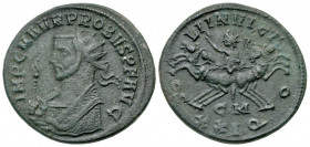 Probus. A.D. 276-282. AE antoninianus (23.1 mm, 4.25 g, 11 h). Cyzicus mint, struck A.D. 281. IMP C M AVR PROBVS P F AVG, radiate bust of Probus left,...