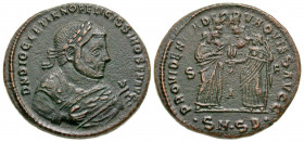 Diocletian. As Senior Augustus, A.D. 305-311/2. AE follis (26.9 mm, 9.99 g, 7 h). Serdica mint, struck A.D. 305-306. D N DIOCLETIANO FELICISSIMO SEN A...