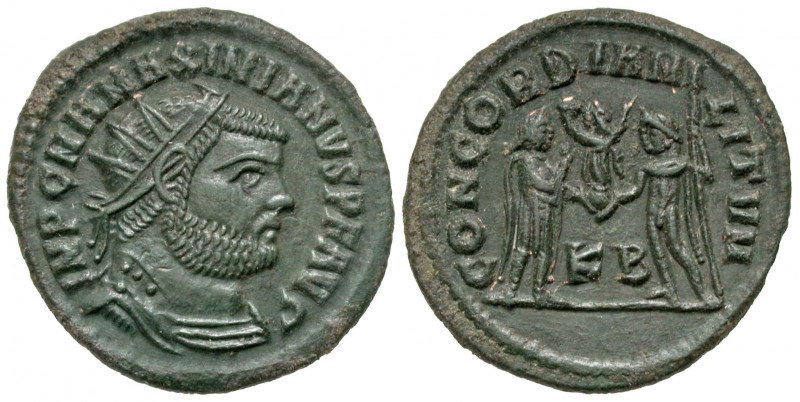 Maximianus. First reign, A.D. 286-305. AE radiate fraction (23.2 mm, 3.01 g, 1 h...