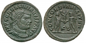 Maximianus. First reign, A.D. 286-305. AE radiate fraction (23.2 mm, 3.01 g, 1 h). Cyzicus mint, struck A.D. 295-296. IMP C M A MAXIMIANVS P F AVG, ra...