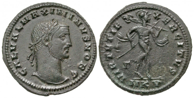 Maximinus II Daza. As Caesar, A.D. 305-308. AE follis (26.5 mm, 6.33 g, 6 h). Cy...
