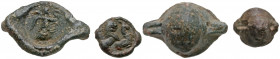 Lot of Two Lead Seals. Lot of Two Lead Seals. The first is a lion attacking an Oryx(?), probably Arabian or Perisan in origin, I would imagine it date...