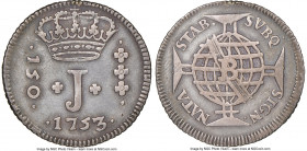 Jose I 150 Reis 1753-B VF Details (Tooled) NGC, Bahia mint, KM295, LMB-202. A more attainable selection for this scarce type that is challenging in be...