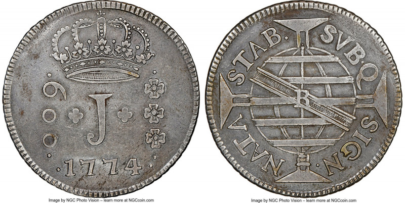 Jose I 600 Reis 1774-R XF Details (Cleaned) NGC, Rio de Janeiro mint, KM194, LMB...