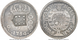 João Prince Regent Counterstamped 160 Reis ND (1809) VF30 NGC, Rio de Janeiro mint, KM296, LMB-257A. C/S (AU Standard). Displaying shield counterstamp...