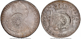 Minas Gerais. João Prince Regent Counterstamped 960 Reis ND (1808) VF25 NGC, KM251.1, LMB-451. Crowned arms counterstamp on the obverse, banded globe ...