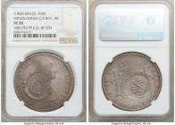 Minas Gerais. João Prince Regent Counterstamped 960 Reis ND (1808) VF20 NGC, KM242, LMB-450. Crowned arms counterstamp on the obverse, banded globe on...