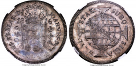 João Prince Regent 640 Reis 1816-M AU50 NGC, Minas Gerais mint, KM256.3, LMB-437, Bentes-339.05. A gently handled offering that continues to exhibit a...