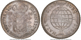 João Prince Regent 960 Reis 1810-B MS61 NGC, Bahia mint, KM307.1, LMB-395, Bentes-333.01. A wholesome offering veiled in a glossy sheen of peach and c...