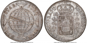 João Prince Regent 960 Reis 1812/1-R AU58 NGC, Rio de Janeiro mint, KM307.3, LMB-422, Bentes-335.06. On the verge of Mint State with an impressive amo...