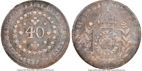 Pedro I 40 Reis 1829-R XF Details (Scratches/Tooled) NGC, Rio de Janeiro mint, KM363.1, LMB-601, Bentes-490.09. A well-struck coin with minor die crac...