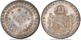 Pedro I 640 Reis 1824-R AU55 NGC, Rio de Janeiro mint, KM367, LMB-500. A deeply toned representative displaying appealing, original surfaces.

HID0980...