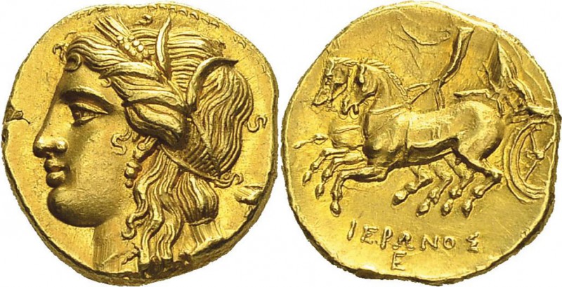 Italie - Sicile - Syracuse 
 Hieron II (274-216)
 Décadrachme d’or de 60 litra...