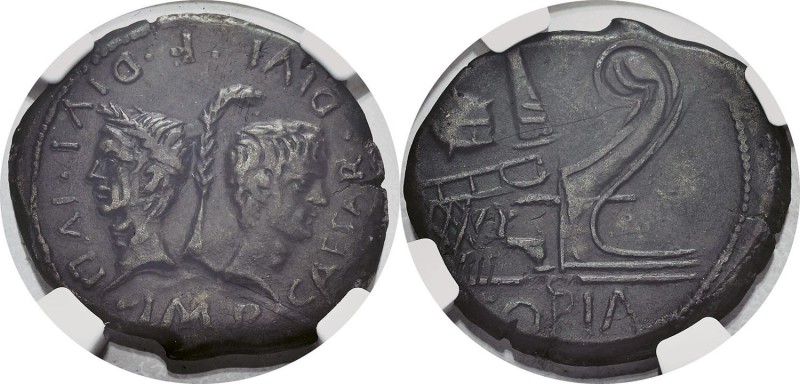 Octavien et Jules César (43-27) 
 Dupondius ou as copia - Lyon (c. 36) 
 Rare ...
