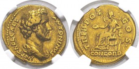 Antonin le Pieux (138-161) 
 Aureus - Rome (138)
 De très bon style. Cal. 1488
 TTB à Superbe - NGC Choice VF (5/5 et 4/5) fine style
 2.500 / 3.0...
