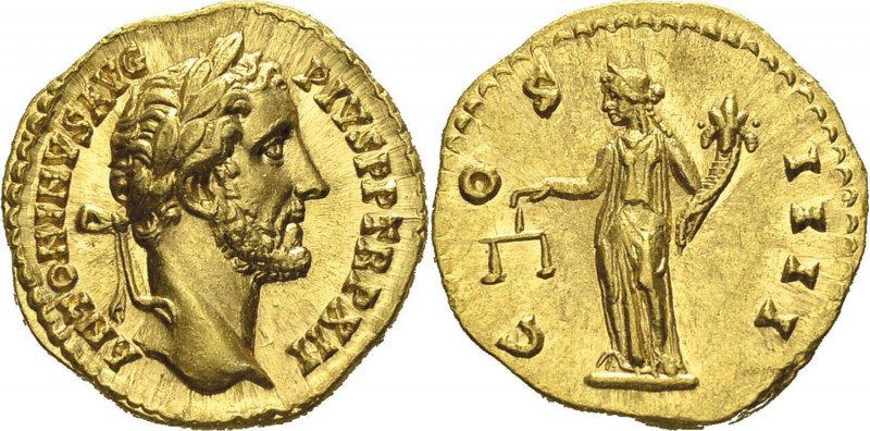 Antonin le Pieux (138-161) 
 Aureus - Rome (148-149)
 D’une qualité hors norme...