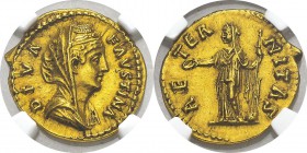 Faustine I, femme d’Antonin le Pieux 
 Aureus - Rome (141-161)
 Exemplaire de la vente Hess-Divo 330 du 21 mai 2016, N°36.
 Cal. 1744a
 Superbe à ...
