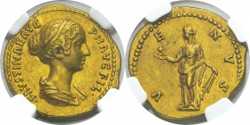 Faustine II, fille d’Antonin le Pieux
 Aureus - Rome (138-161)
 Magnifique exemplaire de très bon style.
 Exemplaire de la vente Vinchon des 22 et ...