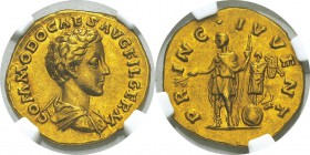 Commode (180-192) 
 Aureus - Rome (172-175)
 Rarissime et magnifique exemplaire.
 Exemplaire de la vente Vinchon du 30 novembre 1993, N°40.
 Cal. ...