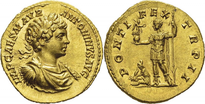 Caracalla (211-217) 
 Aureus - Rome (199)
 Rarissime - D’un style et d’une qua...