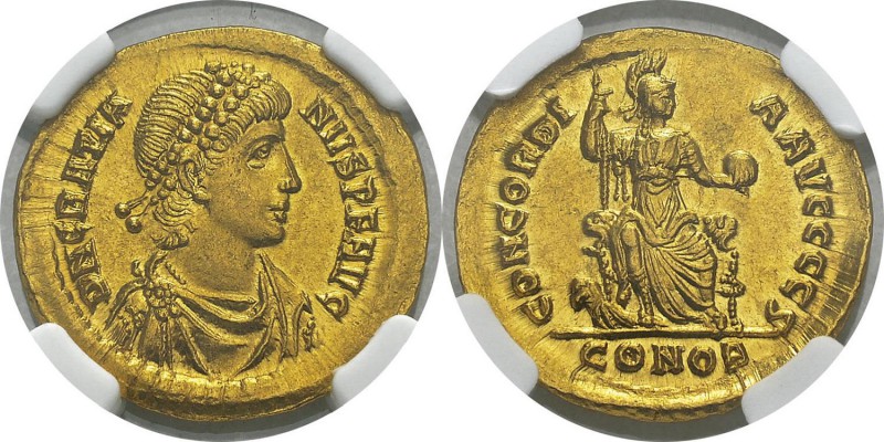 Gratien (367-383)
 Solidus - Constantinople (375-378) 
 D’une qualité hors nor...