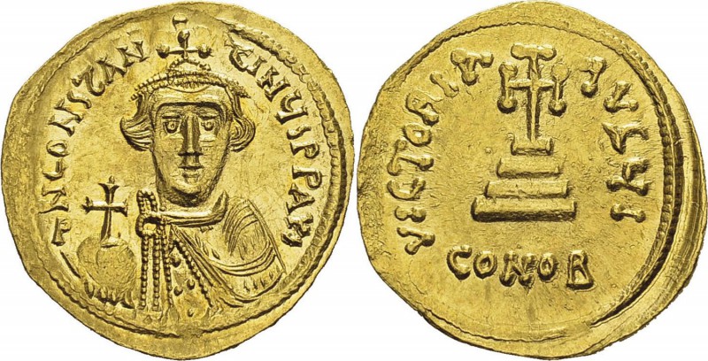 Constans II (641-668)
 Solidus - Constantinople (641-646) 
 D’une qualité exce...