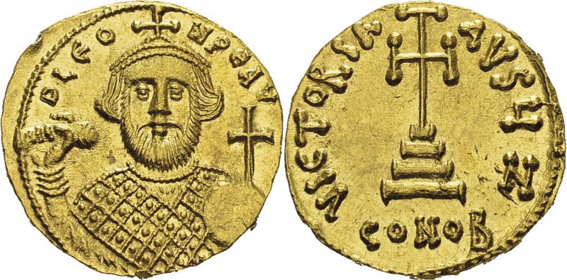 Léonce (695-698)
 Solidus - Constantinople (695-698) 
 Rare et d’une qualité e...