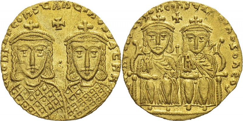 Léon IV et Constantin VI (776-780) 
 Solidus - Constantinople (778-780) 
 Magn...