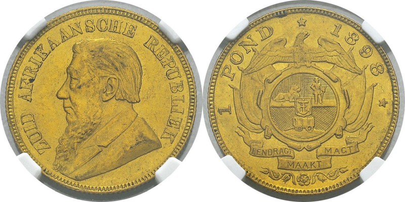 Afrique du Sud
 République du Transvaal (1856-1902) 
 1 pond or - 1898
 Magni...