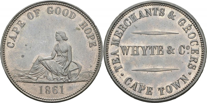 Afrique du Sud
 Colonie du Cap (1652-1910) 
 1/2 penny - 1861
 Whyte & Cie.
...