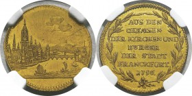 Allemagne - Francfort 
 Cité impériale (1311-1806) 
 1 ducat or - 1796
 Rare dans cette qualité. 
 Superbe à FDC - NGC MS 60
 800 / 900