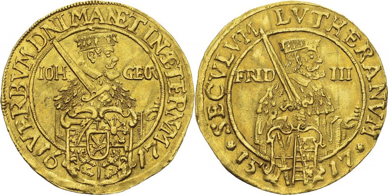 Allemagne - Saxe-Albertine 
 Jean-Georges Ier (1611-1656)
 1 ducat or - 1617 D...