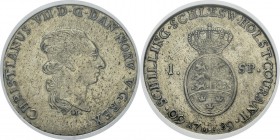Allemagne - Schleswig-Holstein 
 Christian VII (1784-1808)
 1 speciedaler - 1789 MF. 
 Superbe à FDC - NGC MS 61
 200 / 300