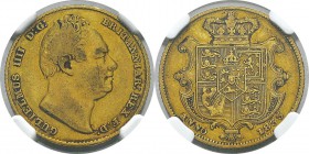 Angleterre
 Guillaume IV (1830-1837)
 1 souverain or - 1833 
 Pratiquement TTB - NGC VF 30
 500 / 600
