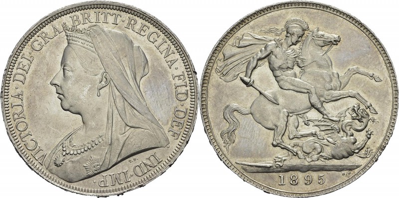 Angleterre 
 Victoria (1837-1901)
 1 couronne - 1895 (LVIII). 
 Magnifique ex...