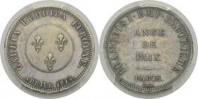 Autriche
 François II (1792-1835)
 2 francs (module) - 1814
 Tranche inscrite en creux - Frappe médaille. François Ier Empereur d’Autriche.
 Frapp...